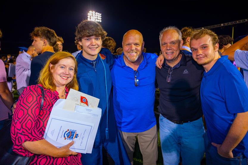 Students celebrate graduating
